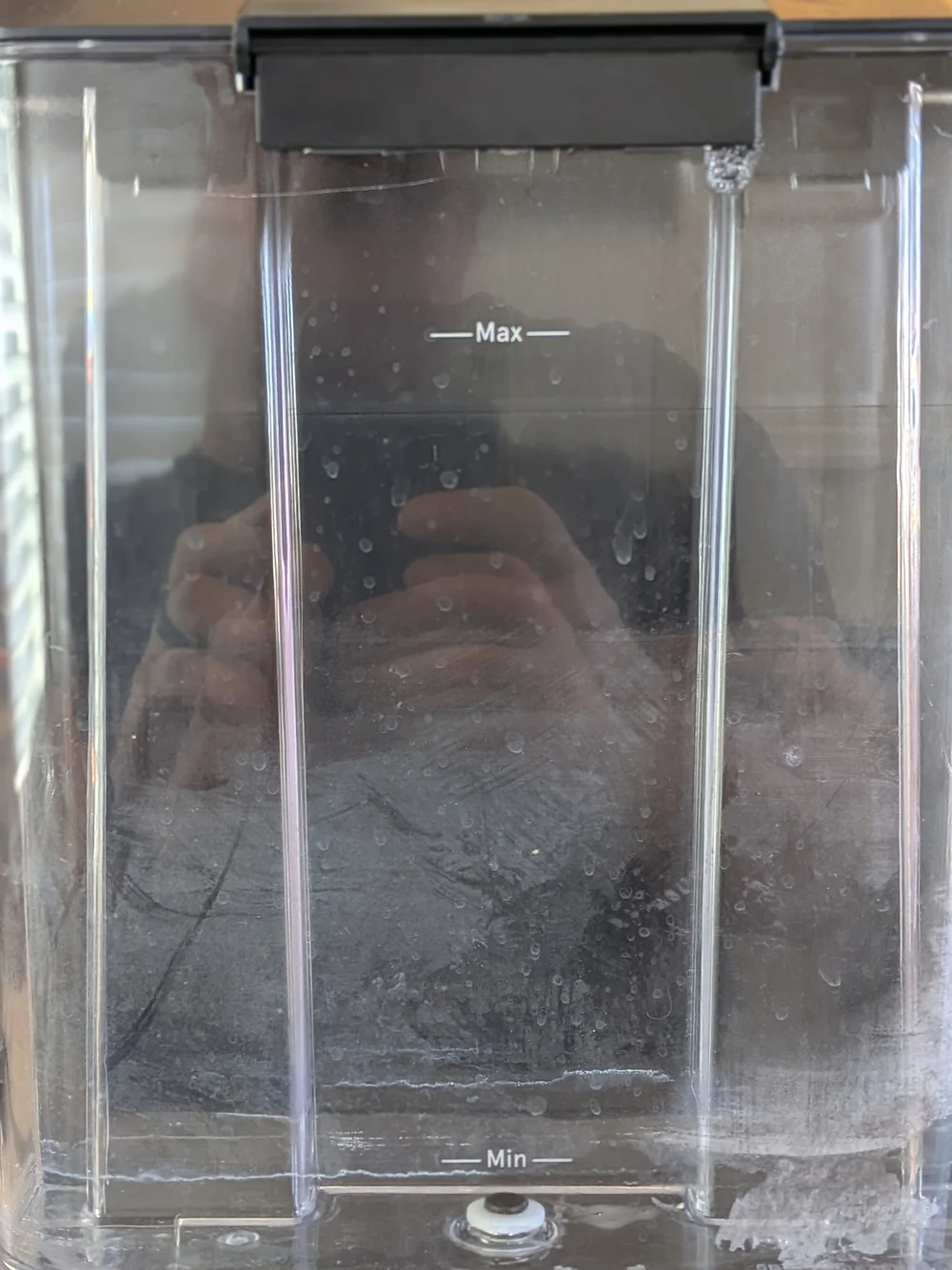 Black Stainless Steel Espresso Machine with Milk Frother